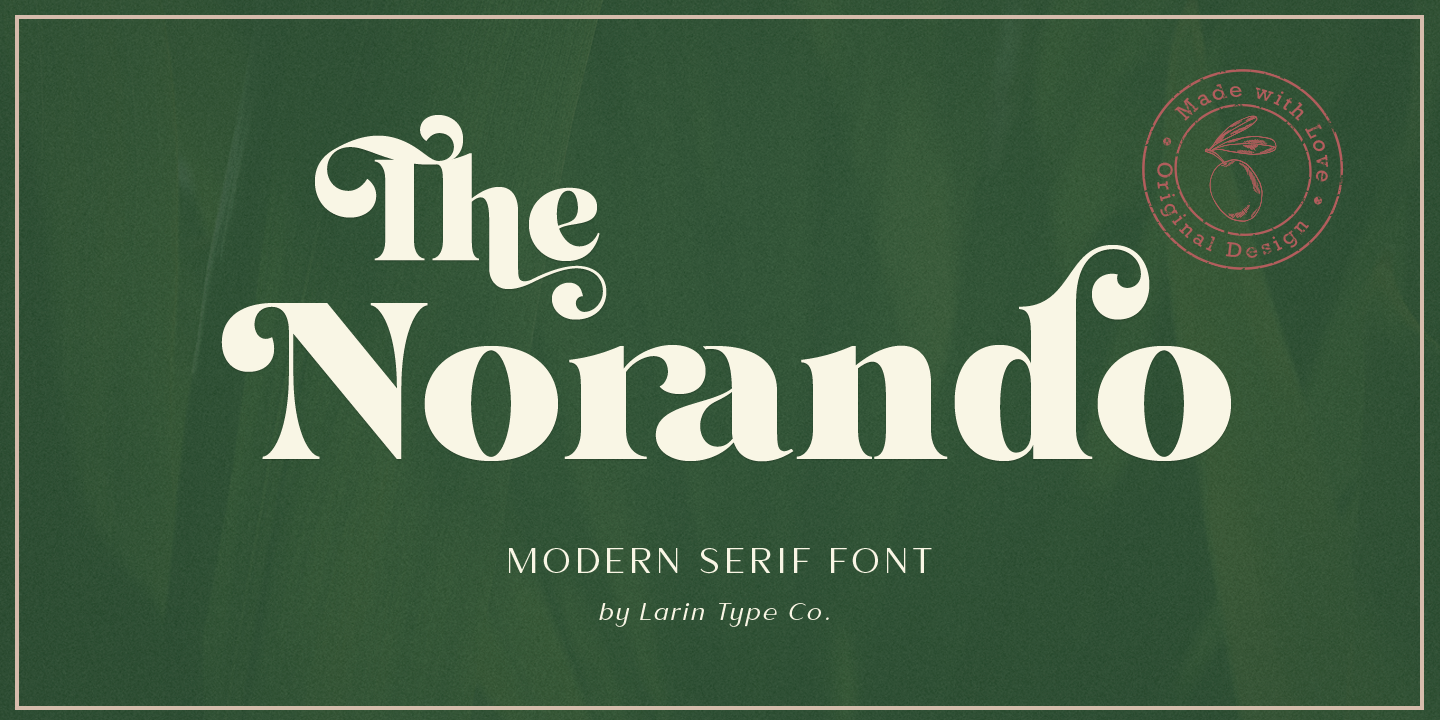 Пример шрифта Norando